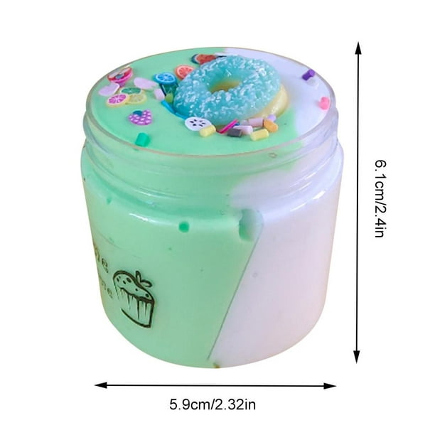 2 colores DIY Butter Slime Best Gifts Slime Cup Toy para niños niñas (rojo  blanco)