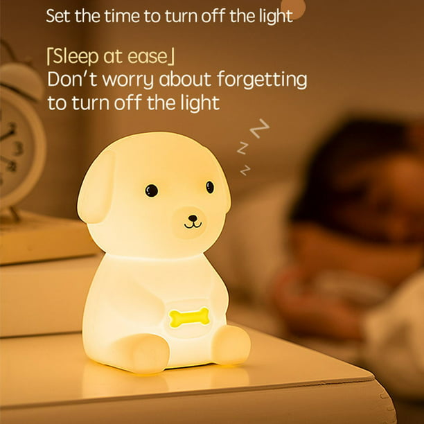 Divertida luz nocturna para niños, linda lámpara de noche, luz de