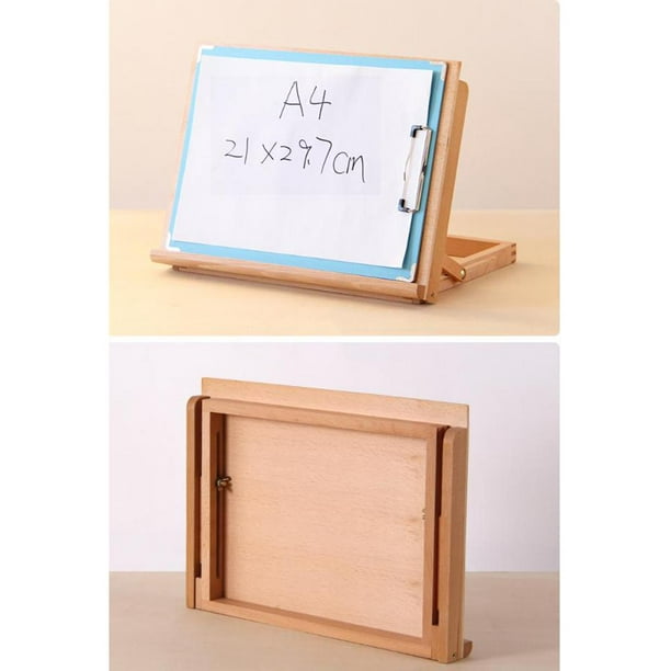 Caballete De madera para pintura con cajón, Mesa De escritorio portátil,  Maleta De Dibujo, Hardware De Dibujo, suministros De arte - AliExpress