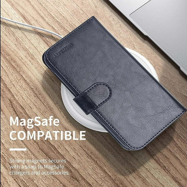 Billetera Magsafe Para iPhone Leather Wallet Cuero