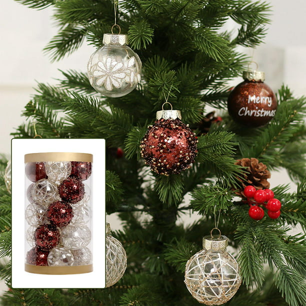 25 Uds Adornos de Bolas de Navidad, Decoraciones de árboles Colgantes Navidad Bolas de Adornos de Gloria Colgantes Bolas | Walmart en línea