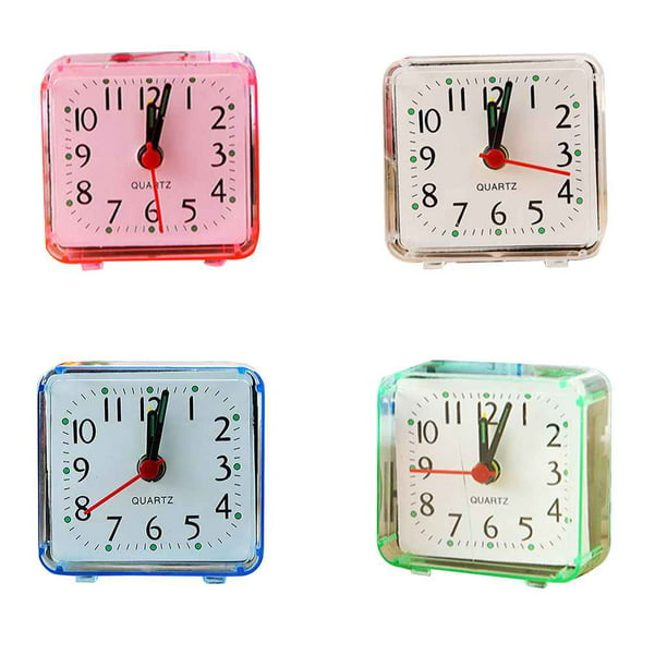 Despertador silencioso de PVC para el hogar y la Oficina, reloj despertador  de alta calidad, duradero, 1 piezas, 6,2x3x5,9 cm, colores dulces -  AliExpress