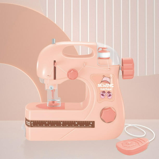 Mini máquina de coser eléctrica para el hogar juguetes para niños Ehuebsd  suministros de aprendizaje temprano para niñas juego en casa