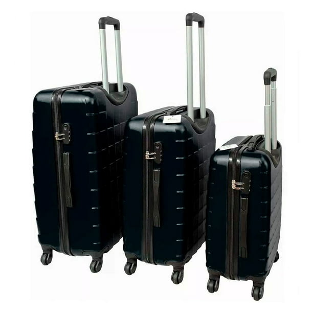 Juego de maletas de viaje 5 piezas negro