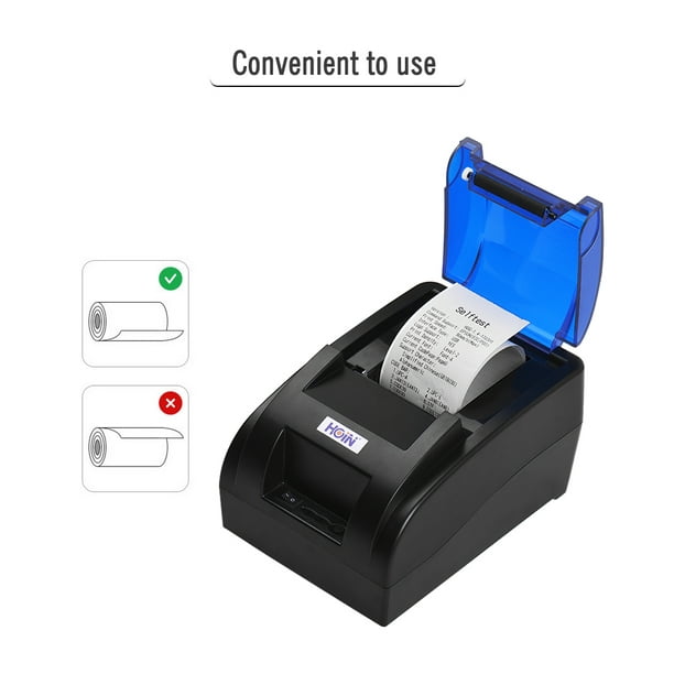 Impresora portátil de bolsillo Impresora térmica inalámbrica BT Operación  simple Soporte Foto Notas Tomshoo Azul