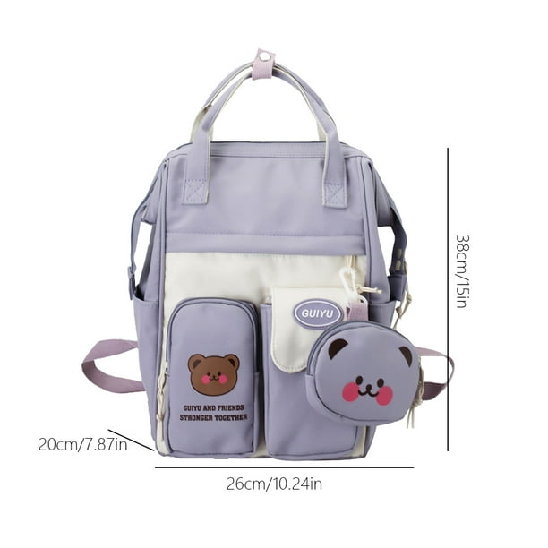 Compre Mochila Escolar Para Niñas Con Monedero A Juego, Mochila