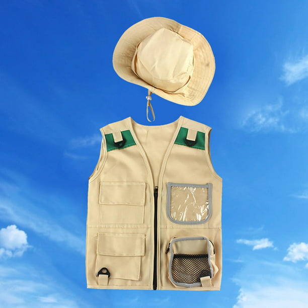 de explorador para s de aventura al aire libre de Camping para y niñas,  chaleco y sombrero de aventura patio trasero de 3-7 años Sunnimix traje de