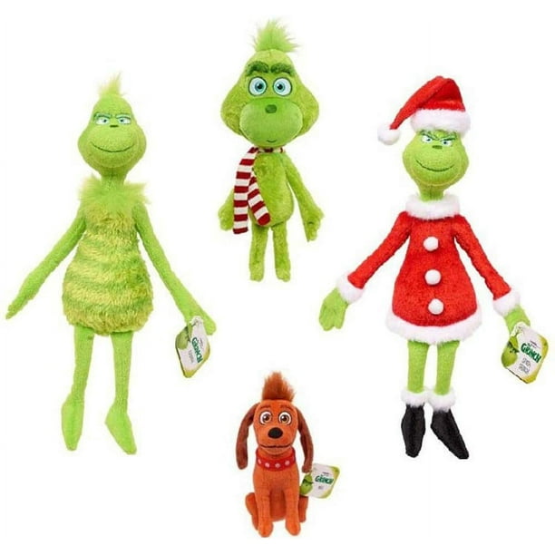 Muñeco de peluche de Navidad, cómo la estola, animales de peluche, monstruo  verde, peluche suave, decoración navideña para el hogar, adornos, regalo de  cumpleaños para niños Adepaton WLJ-0378