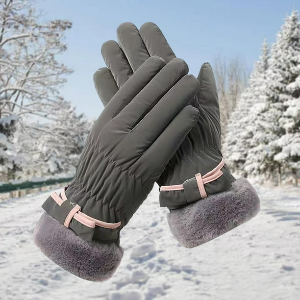 Guantes de invierno para mujer, guantes térmicos, guantes