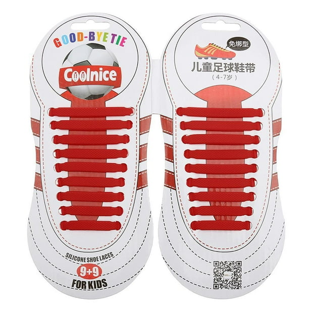 Cordones Elasticos Silicona Zapatillas 1 Par Con 18 Cordones