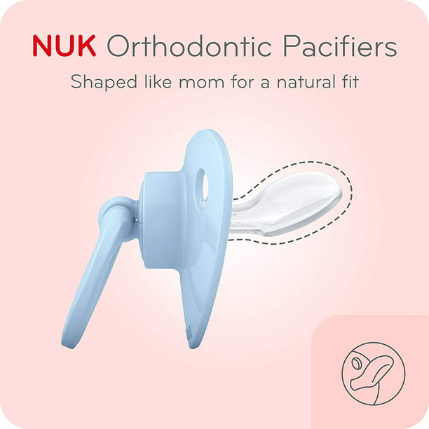 NUK Chupetes de ortodoncia, 0-6 meses, paquete de 5