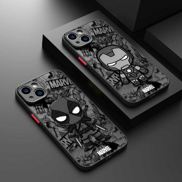 Superhéroe Spiderman Imagen De Dibujos Animados Para Apple Iphone 14 13 12  11 Pro Max Mini Xs Xr X 8 7 6 6s Plus Cuerda Líquida Funda De Teléfono Capa  Cubierta Suave Recta Silicona TPU