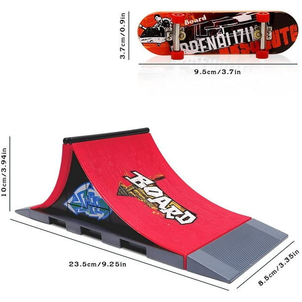 Finger Skateboard Ramp Set, Mini Skate Park Kit Ultimate Finger