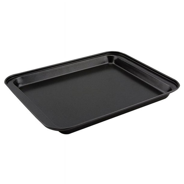 Bandeja pequeña para hornear, bandejas de aluminio de 1/8 para hornear,  sartenes para horno tostador resistentes, borde profundo, juego de 3