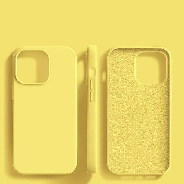 Funda de silicona iPhone 12 (amarillo) 