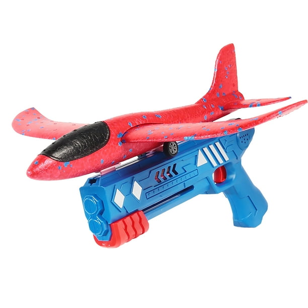 Avión de juguete 2 modos de vuelo catapulta lanzador avión de espuma para  niños (azul) Likrtyny juguetes de los niños