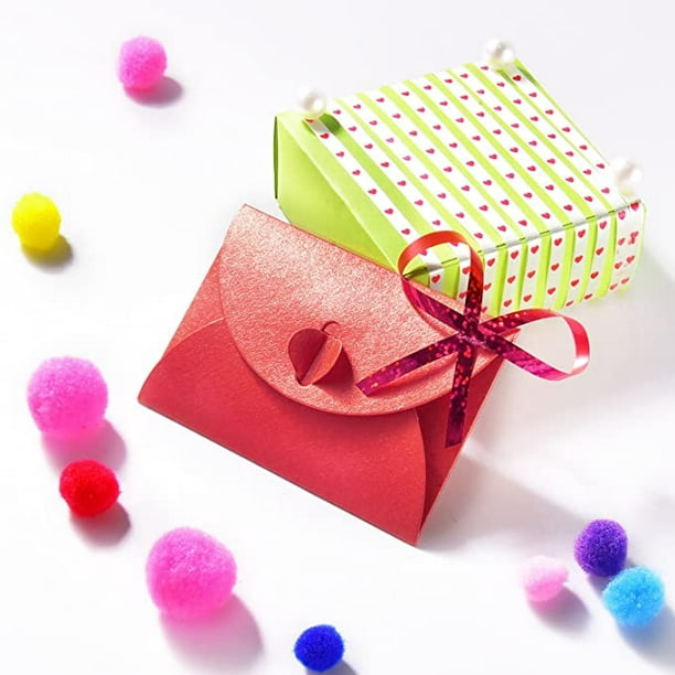 Sobres para tarjetas de regalo, pequeños y bonitos bolsillos rosados con  cierre en forma de corazón para tarjetas pequeñas de 4 x 2.7 pulgadas
