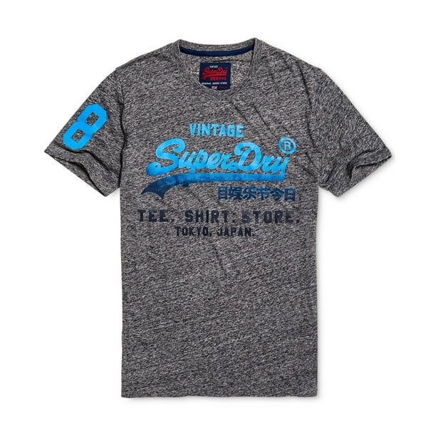 Superdry Hombre Tokio. Japón. Camiseta gráfica, gris, extragrande Superdry  Camiseta gráfica