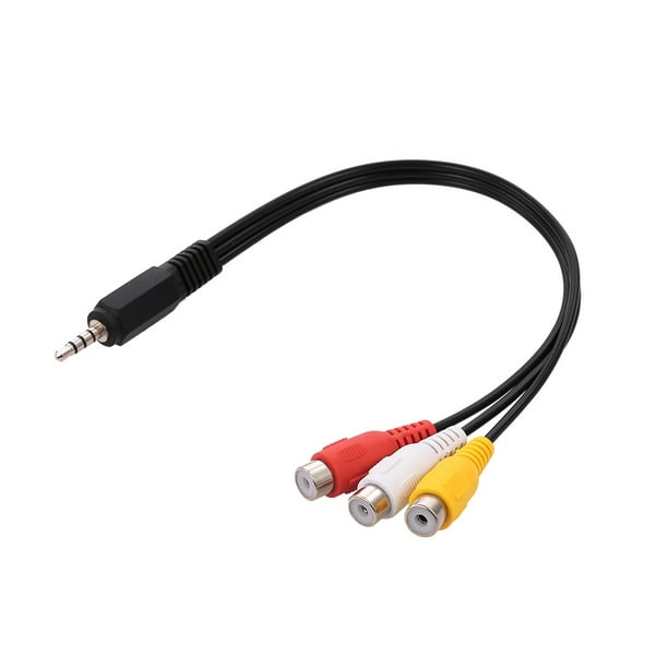 Cable de audio Jack 3,5 mm macho a 2 RCA hembra