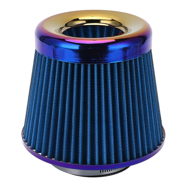Azul Motor de Admisión de Aire Frío Pre Filtro Cónico Cubierta Repelente al  Agua Lavable