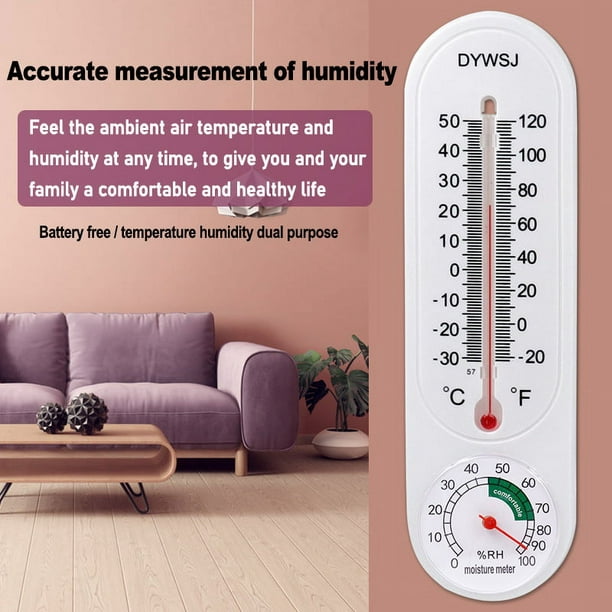ER Medidor de temperatura/humedad de pared interior y exterior ER