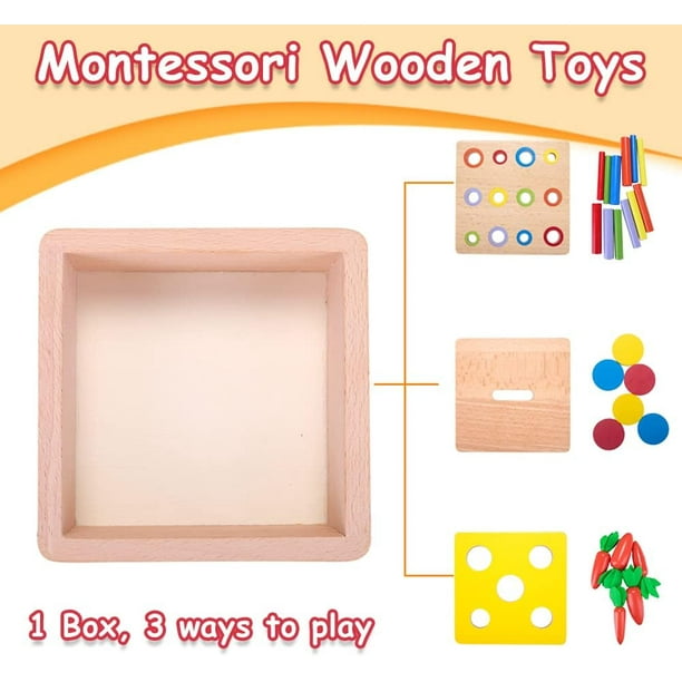 Juguetes Montessori Bebés De 6 12 Meses, Caja De Perma