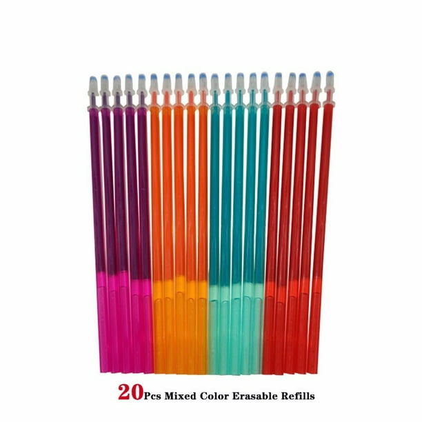 Set de 4 Recargas para Bolígrafo de Gel Borrable de 3 Colores