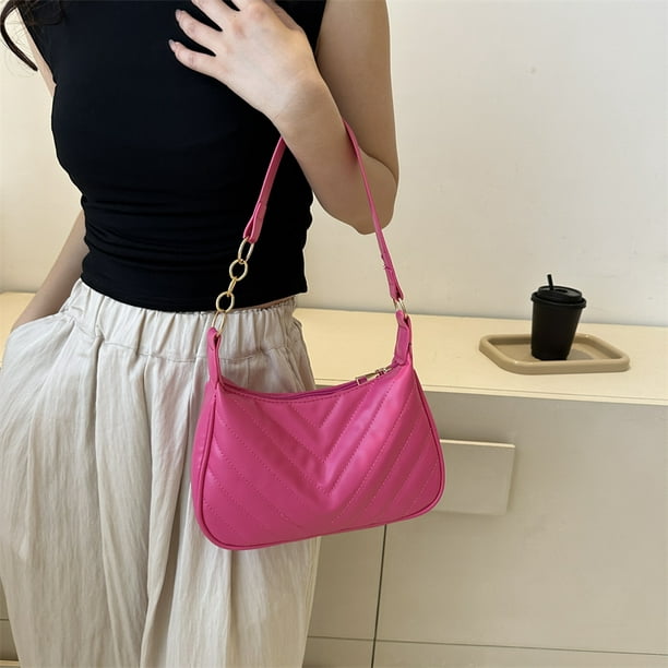 Bolso de mano de moda para mujer, elegante bolso de mano con decoración de  cadena Formal, monederos Likrtyny