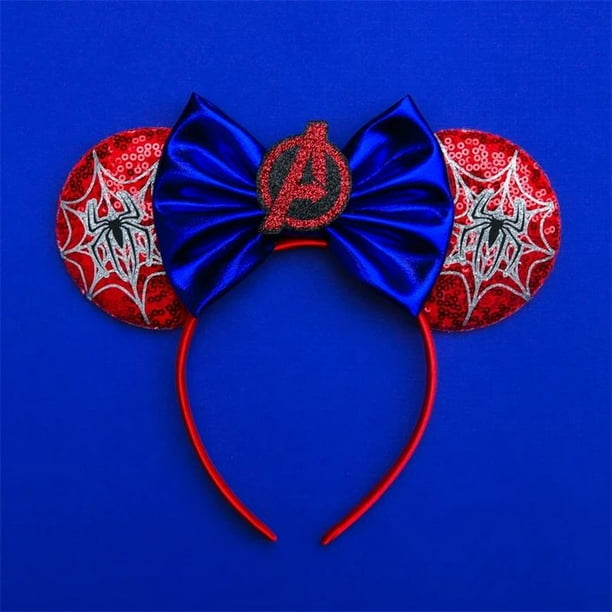 Diadema orejas Minnie Mouse Spider-Man para adultos