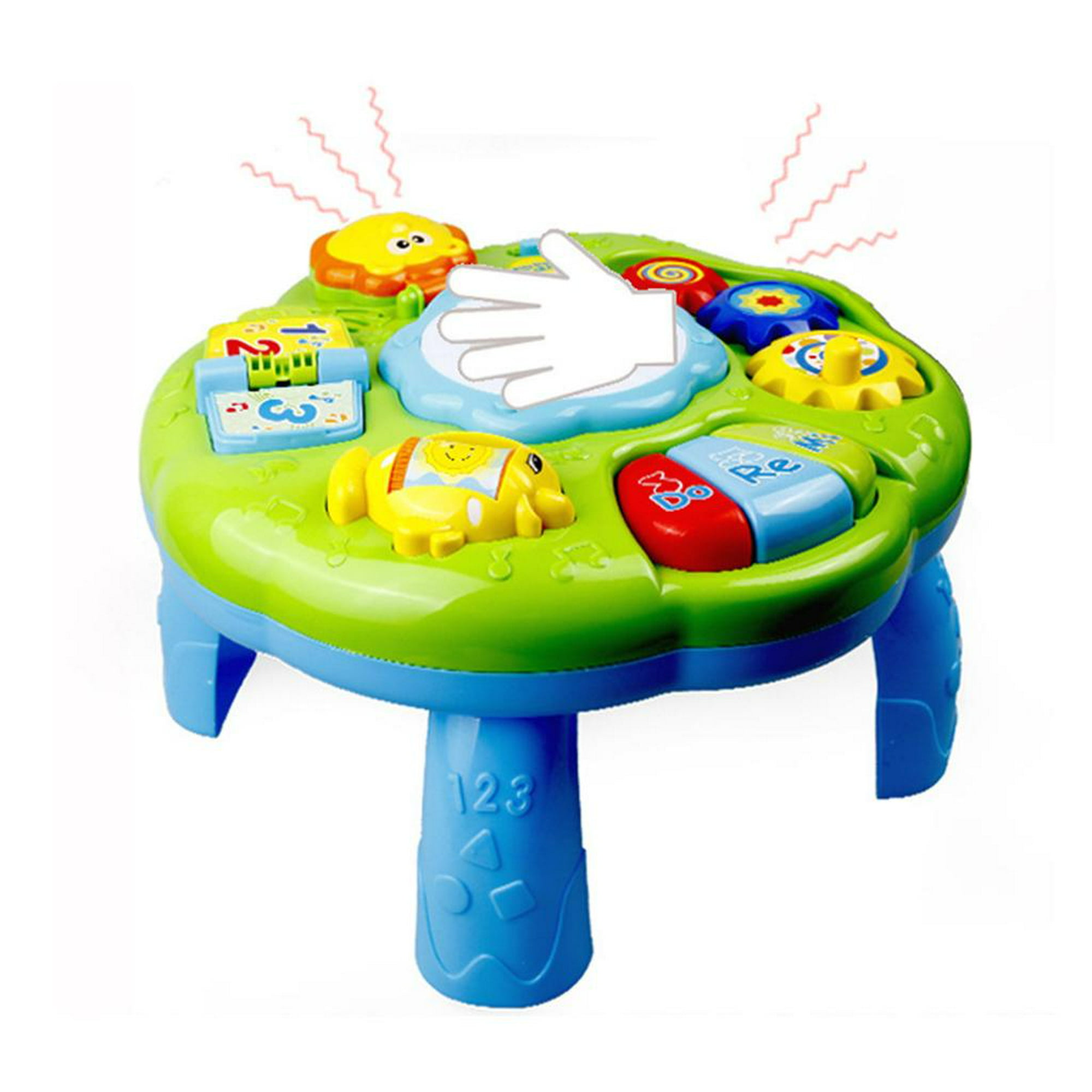 HERSITY Mesa de Actividades Bebe 1 Año, Juguete Musicales Bebe Tambor  Juguetes, Mesa de Aprendizaje Educativos Regalos para Niñas Niños 18 Meses 1  2 Años : : Juguetes y juegos