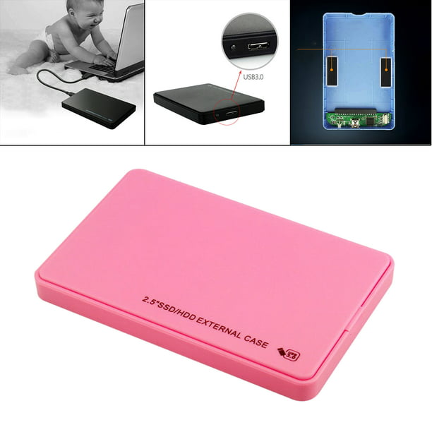 Caja almacenamiento de caja de almacenamiento HDD disco externo Rosado Sunnimix Disco duro portátil | Walmart en línea
