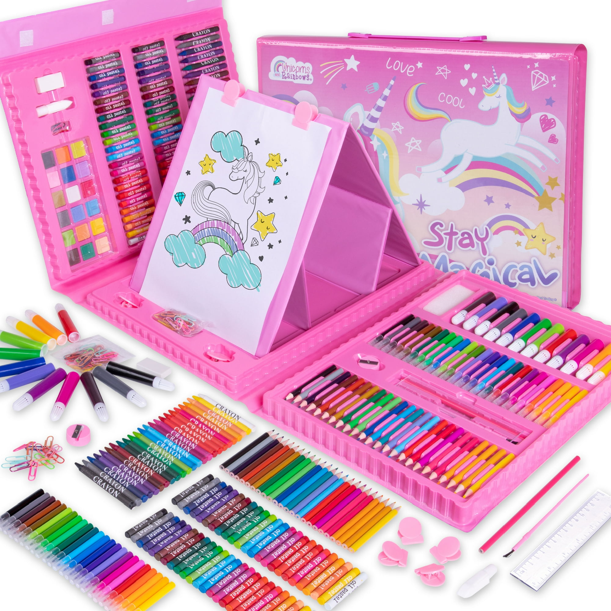 Lapices de Colores Set De Arte Con Marcadores, Colores Para Dibujo 145 Pz  Berry Hip ARS145