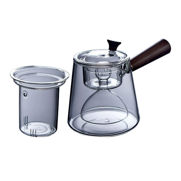  Tetera de vidrio con infusor de té de 32 oz/43 onzas, hervidor de  té para estufa, juego de té de hojas sueltas y florecientes seguras (32 oz/  32.1 fl oz) 