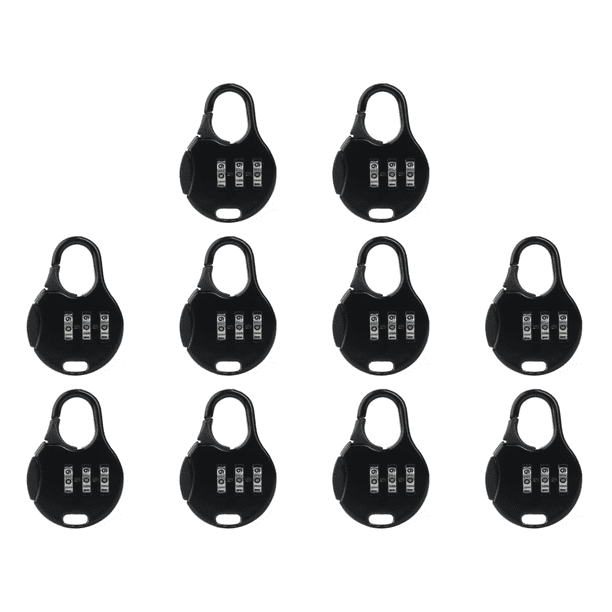 Candado Para Bicicleta De Combinación De 5 Dígitos – Cable De Acero Con Funda, Negro, Portátil