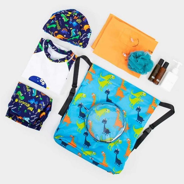 Bolsa de almacenamiento de natación impermeable para hombres y mujeres,  mochila portátil deportiva con separación seca y húmeda, bonita bolsa de  playa de dibujos animados - AliExpress
