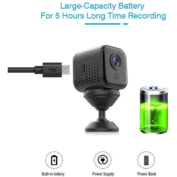 Mini Camara Seguridad Wifi Inalambrica Para Casas Con Sensor De Movimiento  1080p