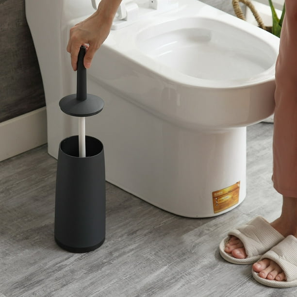 Escobilla de baño Escobilla de baño y soporte para baño - Negro 11.5*37.5cm  TUNC Sencillez