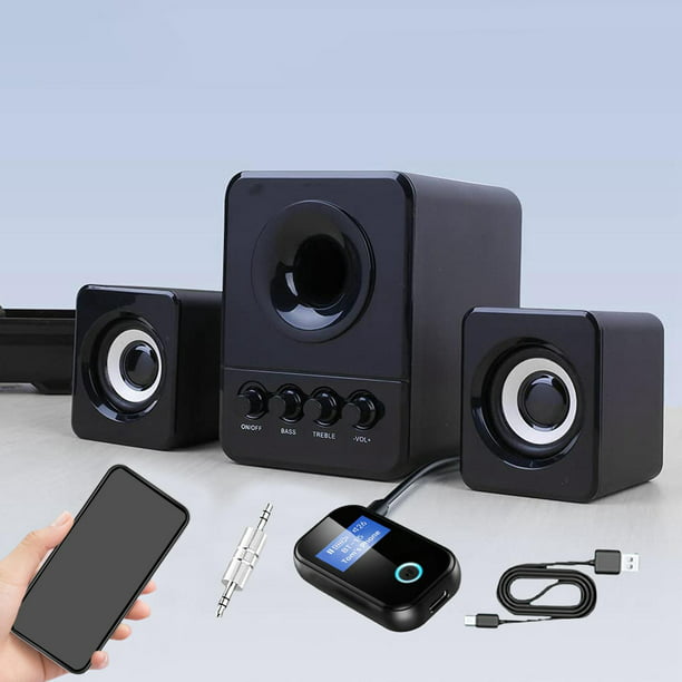 Mini Transmisor Receptor Adaptador de Audio Bluetooth 5.0 para Teléfono  perfke Transmisor Bluetooth