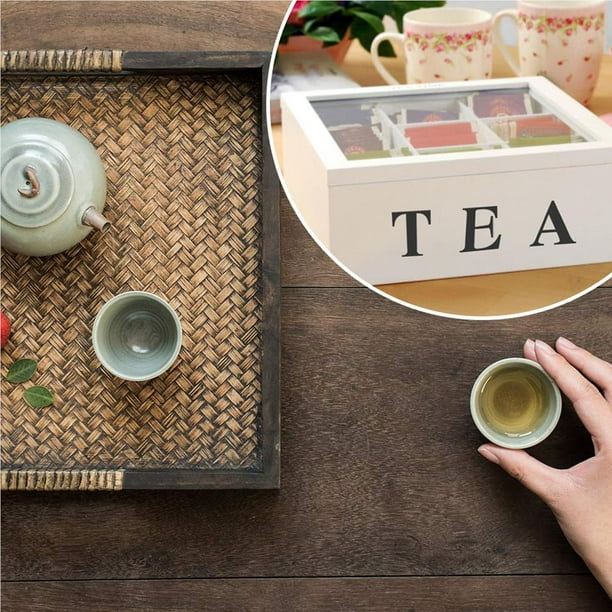 Caja de almacenamiento de plástico Juego de té Organizador Cocina de  almacenamiento Accesorios - China Caja de almacenamiento y organizador de  té precio