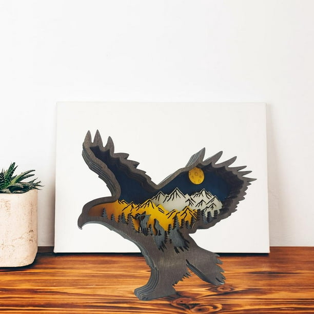 Adornos de águila de con accesorios de escultura de lámpara Decoración  Artesanía decorativa creativa Baoblaze Escultura de águila | Bodega Aurrera  en línea