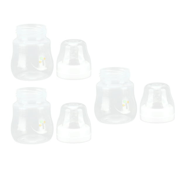 Wee Baby (3-Pack) Biberón de plástico, Biberones sin BPA con punta  redondeada para imitar la lactancia materna