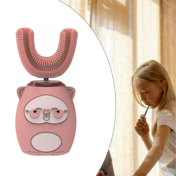 Cepillo de dientes eléctrico ( con 15 Cabezales de cepillo + seda floja +  Soporte ) , unisex cerdas suaves IPX7 impermeable , estético diseño ,  automático onda sonora , - cuidado