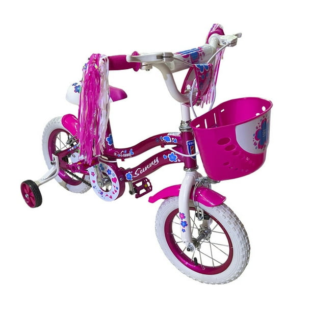 Ruedas bicicleta R12 28H rin rosa aluminio Infantil Bicimex