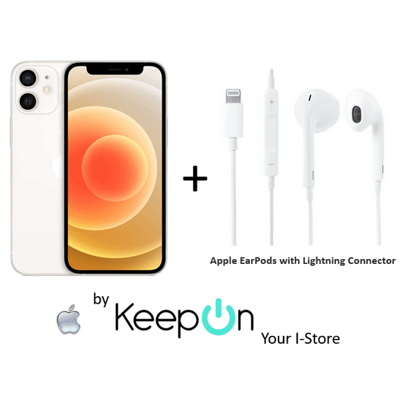 iphone 12 mini 128 incluye protector de pantalla keepon  audifonos apple con cable conector white apple reacondicionado