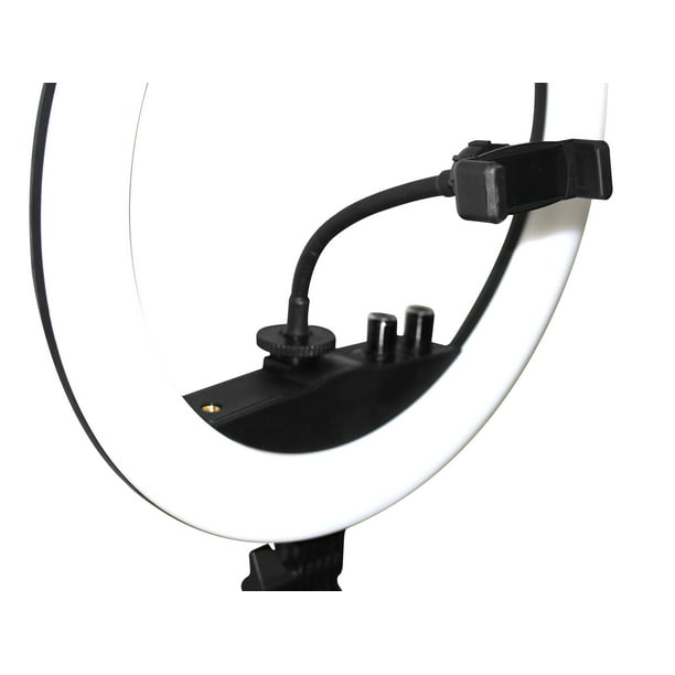 Gran Shopping Aro Luz Led 34 cm Nueva Tecnología + Control Bluetooth +  Tripie Ajustable - Negro : : Electrónicos