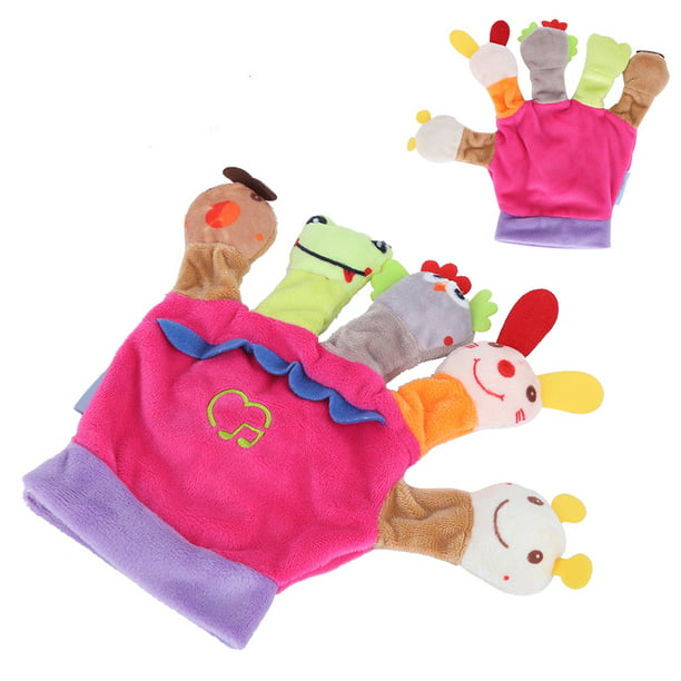Marionetas de mano – Marionetas de mano de felpa suave para niña y niño –  Juguete de marionetas para niños – Marioneta de teatro de marionetas –