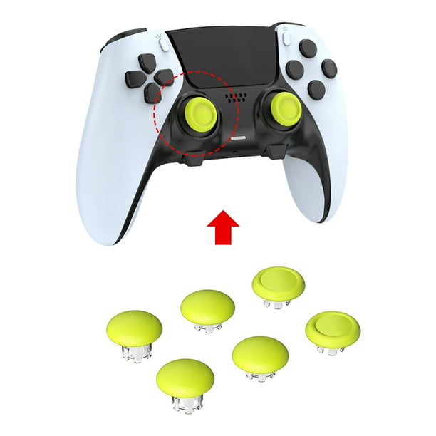 6 uds Joystick Thumb Stick Grip Cap antideslizante para PS5 Edge