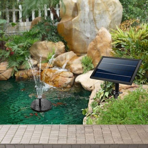 Fuente Solar De Montaje En Pared De Almacenamiento De Energía, Kit De Fuente  Solar, Para Piscina De Jardín Cergrey Floating Fountain