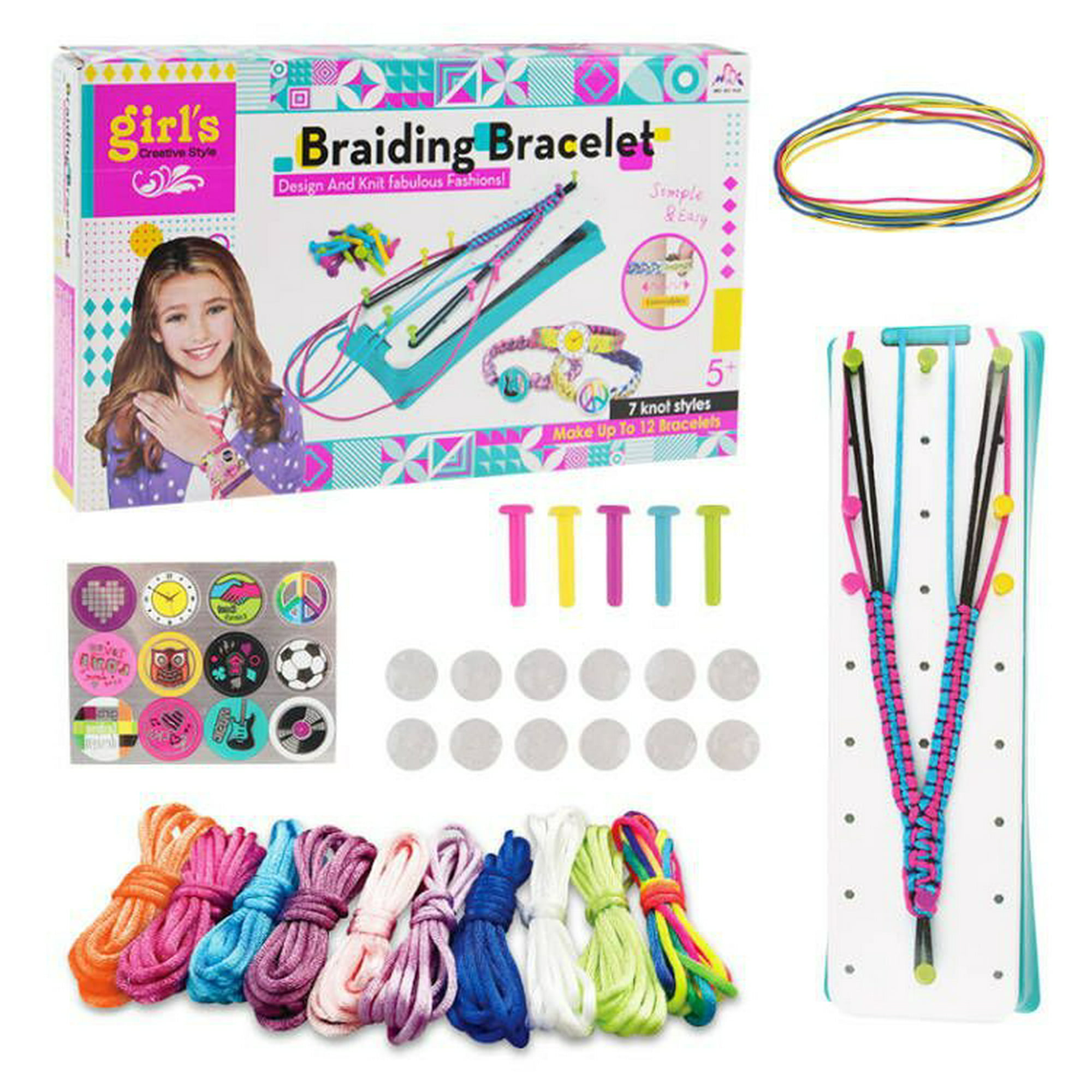 Regalo de juguete para niñas de 6 a 9 años, artesanía Kit de fabricación de  joyas para niños niña de 6 a 11 años Regalo de cumpleaños Juguetes Pulsera  Manualidades Set para 7 8 9 10 años