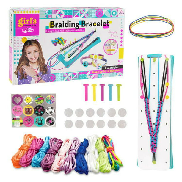 Kit para hacer pulseras para niñas, kits de manualidades DIY, juguetes para  niños de 8 a 10 años. Regalos favoritos de cumpleaños y Navidad para edades  de 6 a 12 años. Suministros
